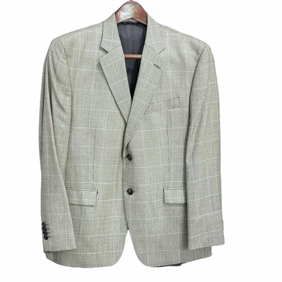 LAUREN Ralph Lauren Size 42 SHORT Silk Wool blazer